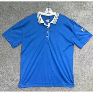 Vintage Jentzen Shirt Men's Size M-L Blue Multicolored‎ Collar Classic Polo 80s